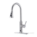 Brush Nickel Chrome Flexible Kitchen Faucet